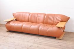 中古　美品　モリシゲ(MORISHIGE/森繁)　ロイヤルクィーン　優雅なデザインが魅力的な1Pソファ(アームチェア、1人掛けソファ、アームソファ、椅子、イス)(定価約108万9千円)(R-065423)