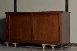 アンティーク家具　前面ヒノキ　収納箪笥サイドボード(戸棚、テレビ台)(R-036327)