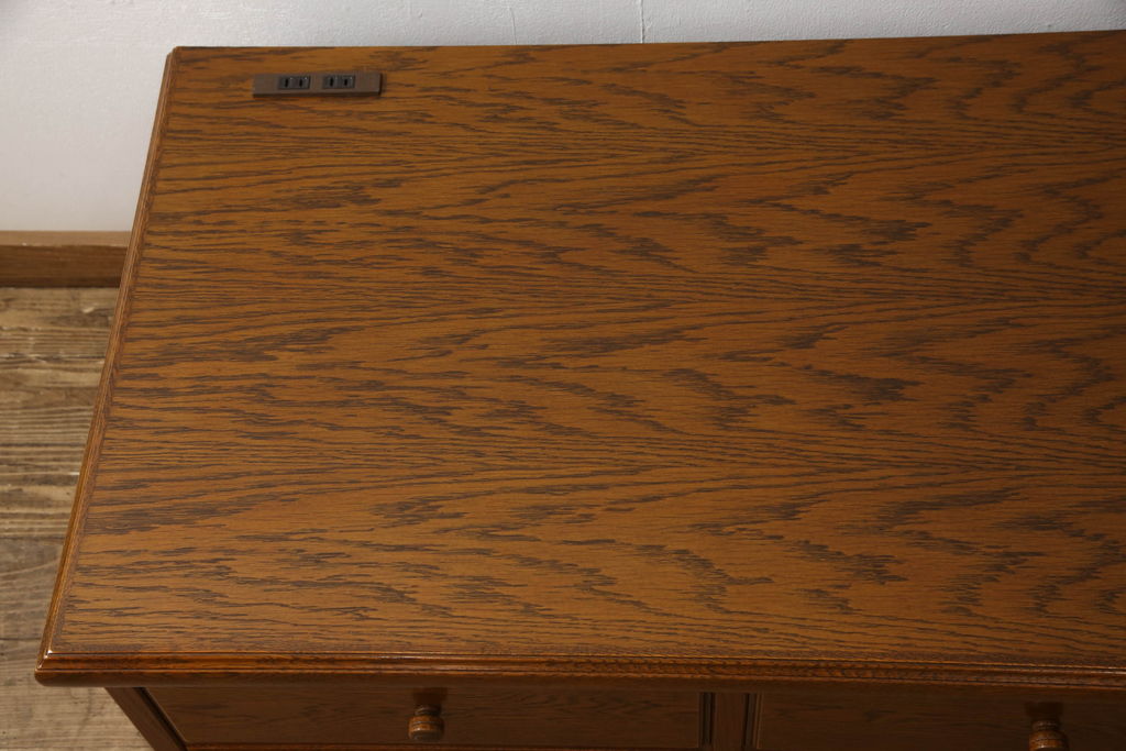 中古　カントリーハウス　秋山木工　シンプルで使い勝手のいいローチェスト(チェスト、引き出し、ローボード)(R-052423)
