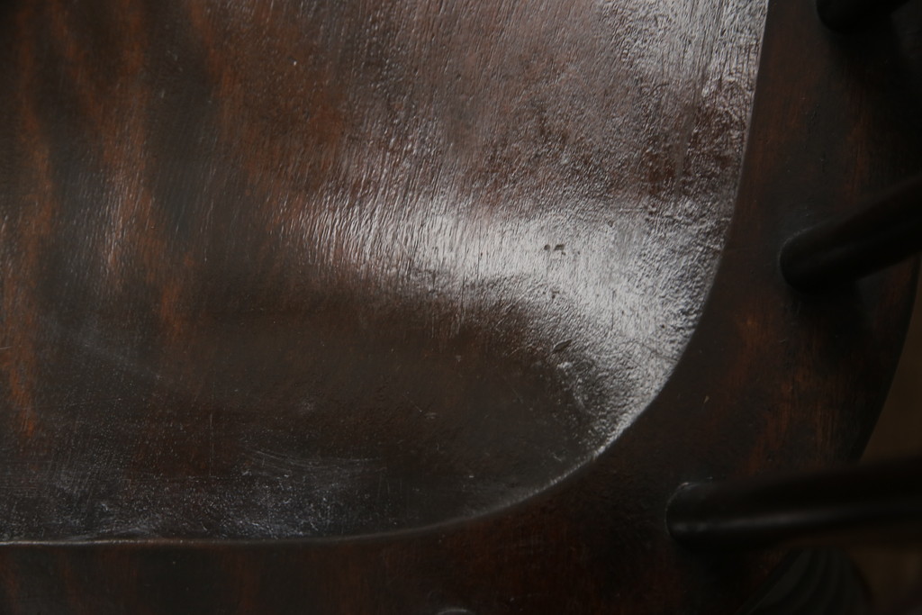 中古　松本民芸家具　♯513型長ウインザーチェア　クラシカルな佇まいのウィンザーベンチ(ウインザーベンチ、長椅子、3人掛けベンチ、ウィンザーチェア)(定価約39万円)(R-064177)