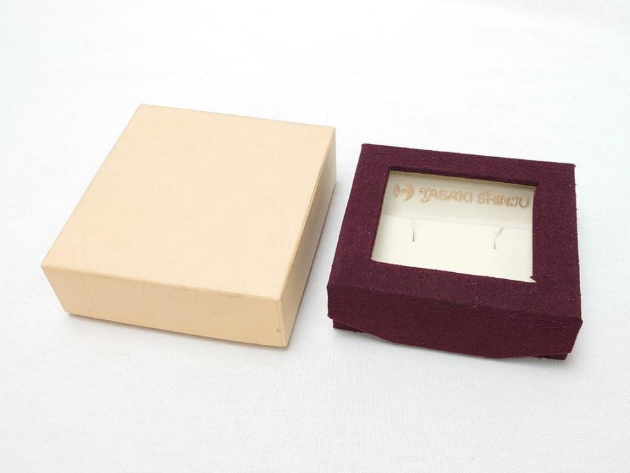 田崎真珠　K18　ダイヤモンド0.02ct　保証書付き　イヤリング(タサキ、TASAKI、パール、ゴールド、金、箱付き)(R-062773)