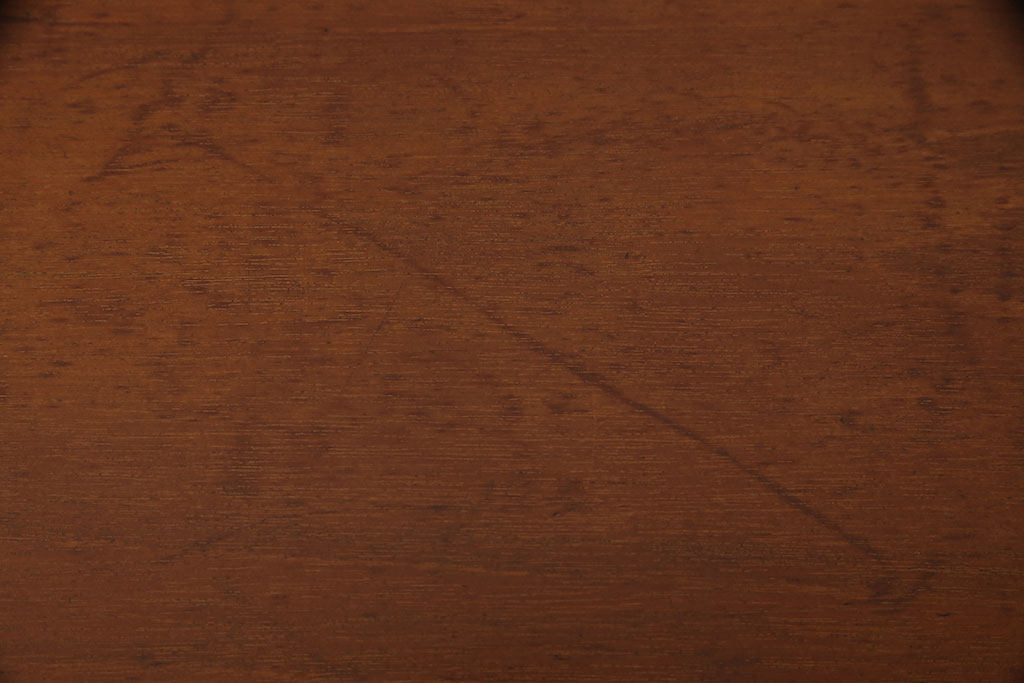 北欧ヴィンテージ　ビンテージ家具　チーク材　スタイリッシュなニーホールデスク(両袖机、在宅ワーク、在宅用ワークデスク)(R-051174)
