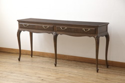 中古　美品　DREXEL HERITAGE(ドレクセルヘリテイジ)　上品な意匠が魅力的なコンソールテーブル(サイドテーブル、作業台、引き出し)(R-057713)