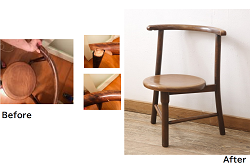 イギリスアンティーク　スモーカーズボウ　エルム材　凝った脚のデザインとクラシカルな佇まいが魅力的なキャプテンチェア(アームチェア、肘掛け椅子、イス、ダイニングチェア、板座チェア)(R-062776)