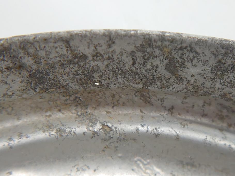 昭和初期　古いキャンディーポット(ガラス瓶、プレスガラス)(R-061815)