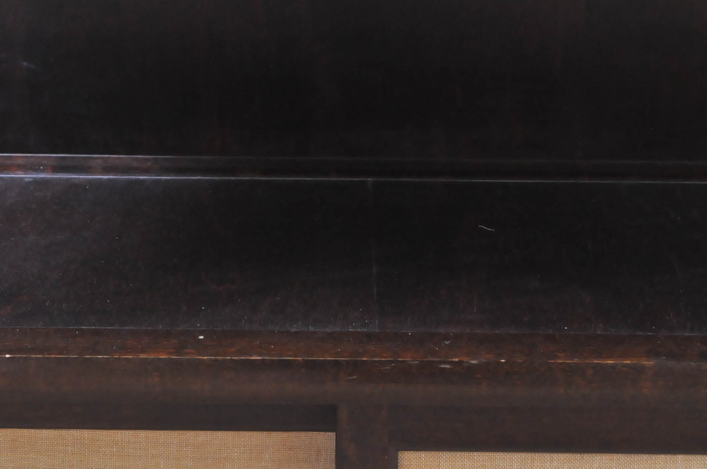 和製ビンテージ　松本民芸家具　深い色合いと落ち着いた雰囲気が魅力的なE型クズ布茶タンス(茶棚、茶箪笥、飾り棚、陳列棚、ヴィンテージ)(R-068527)
