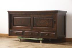 ペイント家具　淡い色合いが爽やかな印象のオープンラック(陳列棚、本棚、ブックシェルフ)(2)