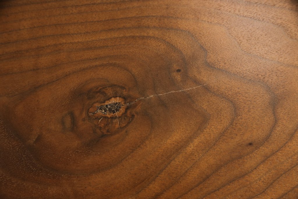 中古　美品　ジョージナカシマ(桜製作所)　MINGUREN(ミングレン)　美しい木目とどっしりとした佇まいが魅力的なダイニングテーブル(定価約120万円)(R-057187)