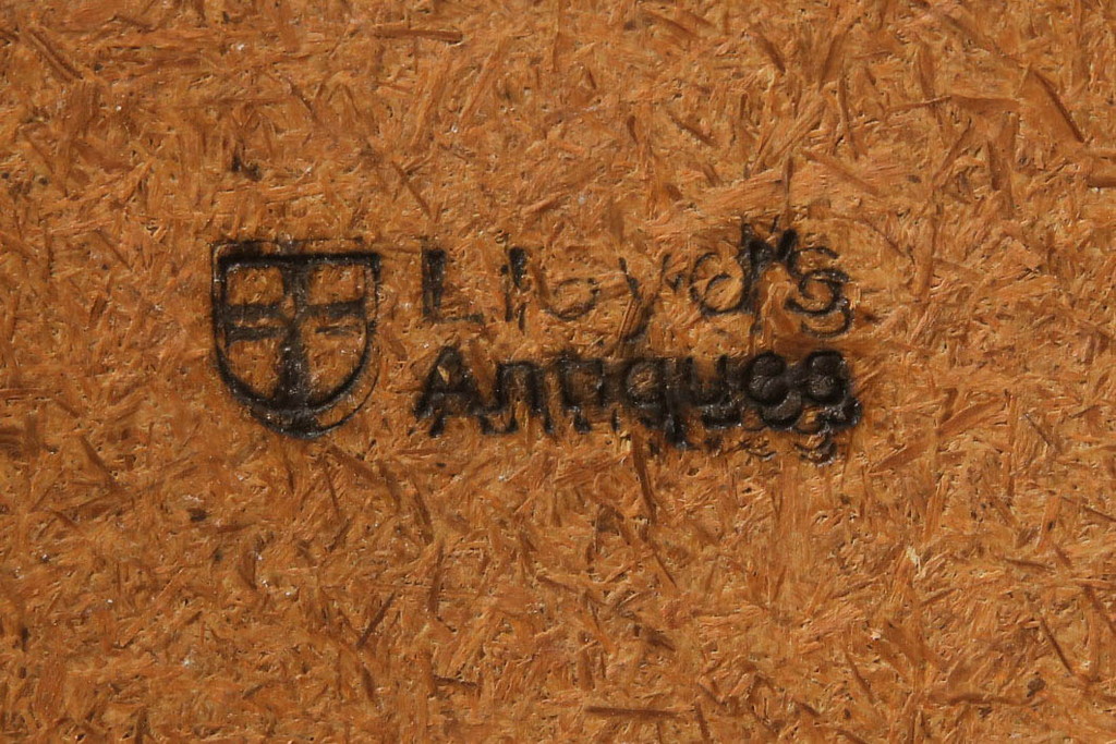 イギリスアンティーク　Lloyd's Antiques(ロイズ・アンティークス)　ローズウッド材　ブルーカラーのタイルトップがお洒落なネストテーブル(サイドテーブル、コーヒーテーブル、カフェテーブル、ローテーブル、英国)(R-066200)