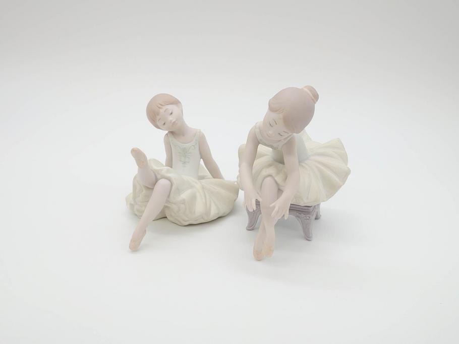 リヤドロ　陶製人形　２体