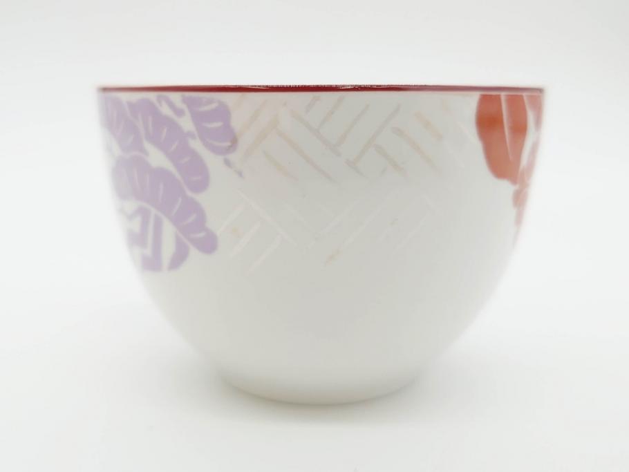 戦前・昭和初期　オールド　東洋陶器　TOYOTOKI KOKURA JAPAN　おしゃれな色合いが華やかな空間を演出してくれるティーセット(東陶、トートー、ティーポット、ティーカップ、ソーサー、クリーマー、ミルクジャー、シュガーポット、箱付き)(R-069952)