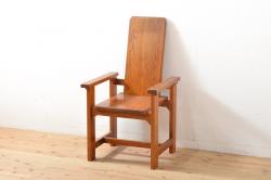 中古　横浜ダニエル(daniel)　ヨーロピアンなデザインが素敵なブーツワイドアームチェア(定価約30万円)(1人掛けソファ、ラウンジチェア、椅子)(R-056911)