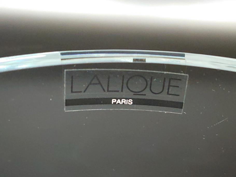 フランス　LALIQUE(ラリック)　梟　物静かに佇むフクロウが印象的なフラワーベース(クリスタル、花瓶、花器、ボウル、鉢、小物入れ、ふくろう)(R-062126)