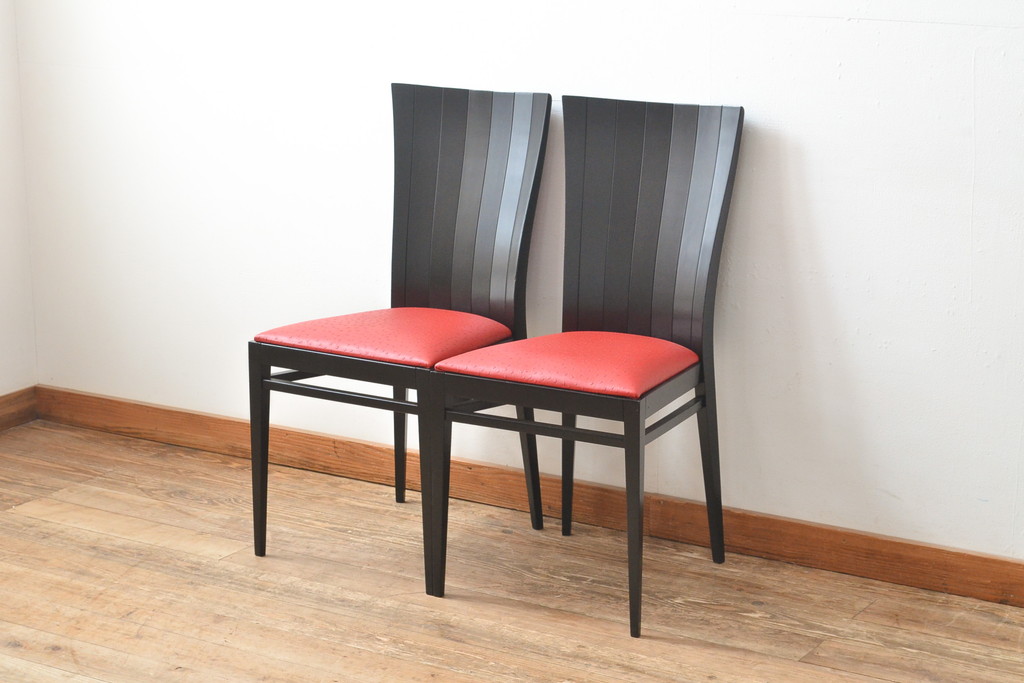 イタリアビンテージ家具　椅子　2脚セット