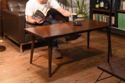 リメイク　ケヤキ材一枚板　漆塗りの上質なセンターテーブル(ローテーブル)