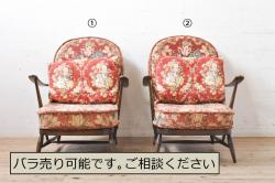 和製アンティーク　大正ロマンの香りただよう3人掛けソファベンチ(長椅子)(R-052027)