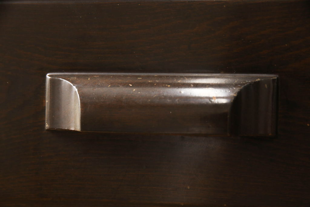 和製アンティーク　ナラ材　重厚感のある佇まいが魅力的なロールトップデスク(ワークデスク、机、在宅ワーク、在宅用)(R-061961)