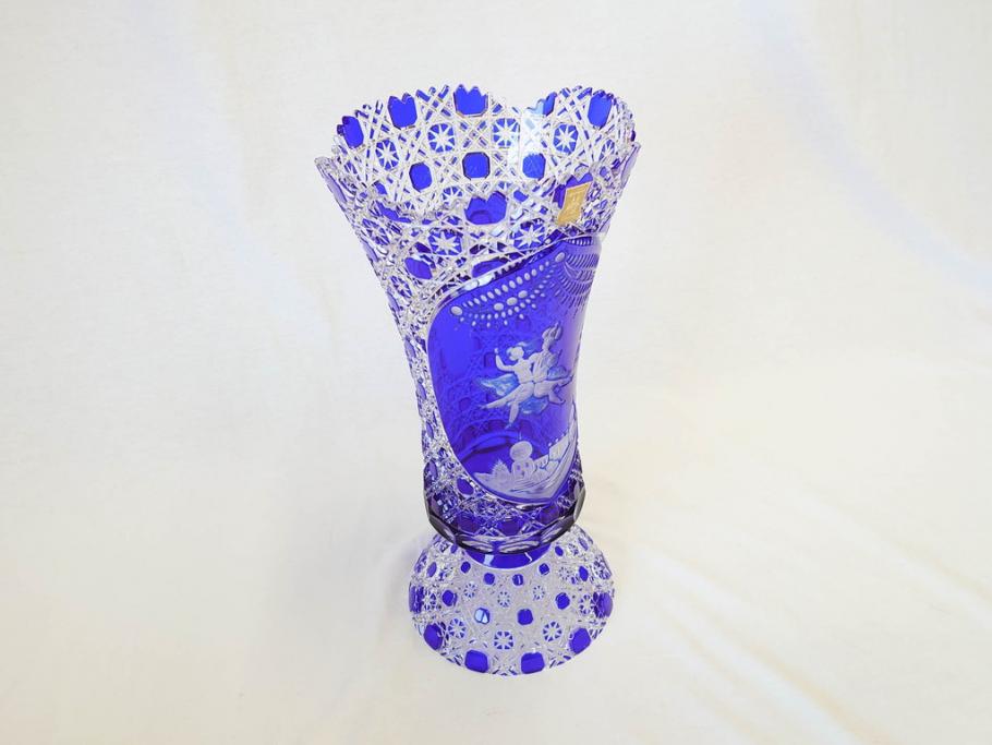 【骨董買取】ドイツ　マイセン　Meissen　マイセンクリスタル　アラビアンナイト　花瓶(MEISSENER BLEIKRISTALL、カットガラス、フラワーベース、花器、花入、箱付き)を買取りました
