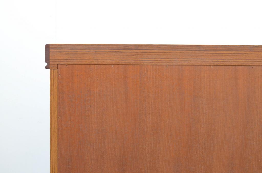 和製ビンテージ　日田工芸　チーク材　温かみのある木肌が魅力のキャビネット(サイドボード、飾り棚、収納棚、戸棚、ヴィンテージ)(R-068117)