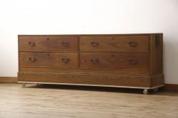 ラフジュ工房オリジナル　ペイント家具　ナチュラルインテリアにぴったりな収納棚(オープンラック、飾り棚、本棚)(R-039203)