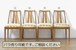 和製ビンテージ　希少　絶版品　北海道民芸家具　細部までこだわりが感じられるデスクチェア(椅子、板座チェア、ヴィンテージ)(R-053180)