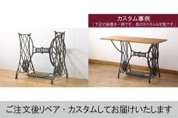 ヴィンテージ家具　北欧ビンテージ　チーク材　杢目が個性的な印象のエクステンションテーブル(ダイニングテーブル、ラウンドテーブル)