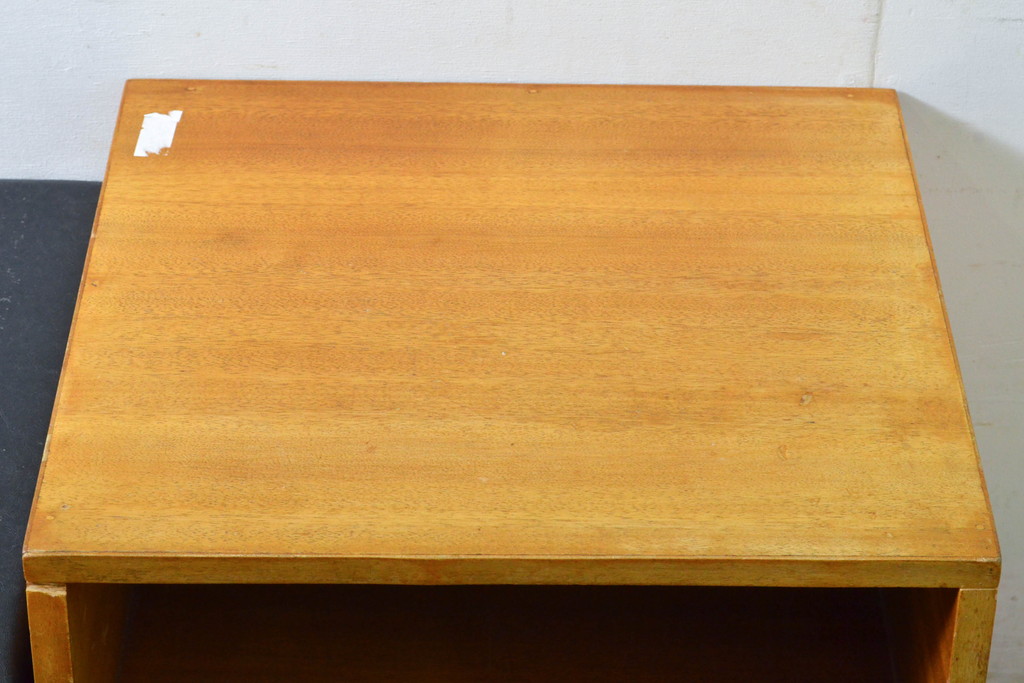 イギリスビンテージ　チーク材　ナチュラルな風合いが魅力的なテレフォンベンチ(サイドテーブル、コンソールテーブル、電話台、ヴィンテージ)(R-063543)