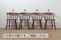 中古　松本民芸家具　木の味わいと職人の技が楽しめる、304F型ロッキングチェア(イス、揺り椅子)(定価約23万円)(R-059582)