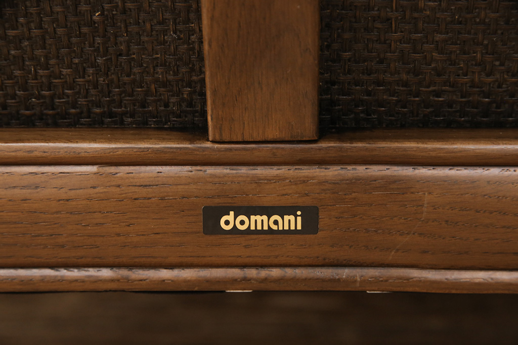 中古　美品　カリモク家具　domani(ドマーニ)　落ち着いた空間づくりにおすすめ!涼しげな佇まいのラブシート(ラブソファ、2人掛けソファ)(R-051270)