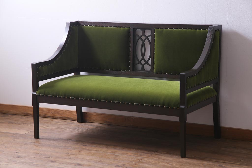 オーダー家具実例】2人掛けソファを大正時代に流行のデザインを