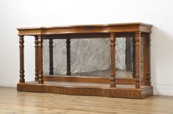 イギリスアンティーク　マホガニー材　クラシカルで上品な佇まいが魅力的なコーナーキャビネット(飾り棚、収納棚、戸棚、英国)(R-063487)