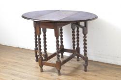 フランスアンティーク　繊細かつエレガントなデザインが美しいサイドテーブル(飾り台、花台、陳列棚)(R-057116)