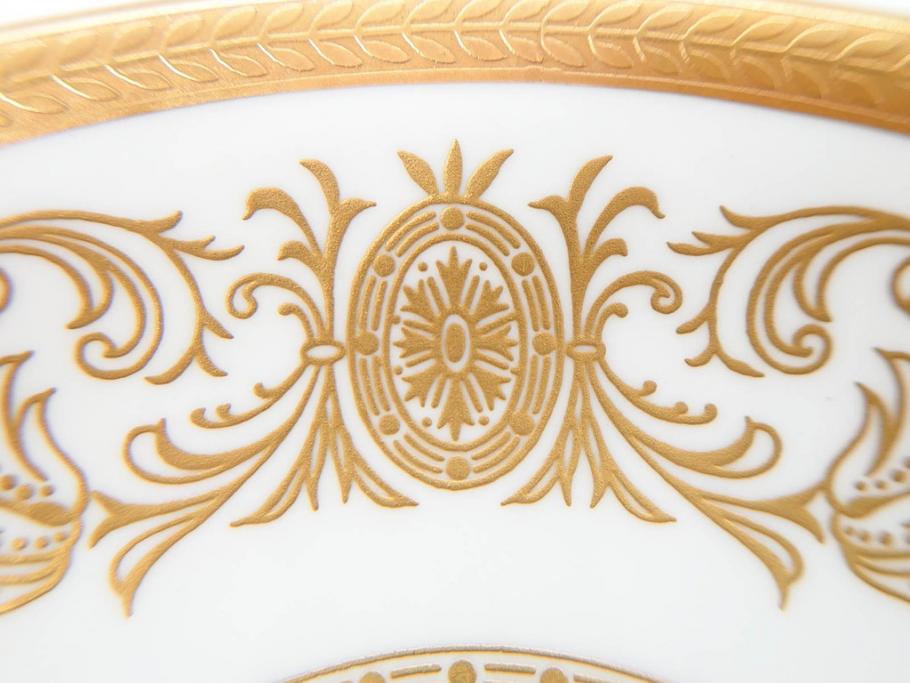 イギリス　AYNSLEY(エインズレイ)　Imperial Gold(インペリアルゴールド)　煌びやかな金の装飾が美しいカップ&ソーサー5客セット(洋食器、C&S)(R-070493)