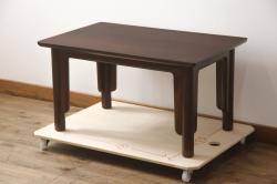 イギリスビンテージ　G-PLAN(ジープラン)　チーク材　タイルトップがお洒落なネストテーブル(サイドテーブル、カフェテーブル、コーヒーテーブル、ローテーブル、北欧、ヴィンテージ)(R-065151)