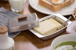 アンティーク雑貨　イギリスビンテージ　異素材の組み合わせが格好いいバターケース(バターディッシュ)