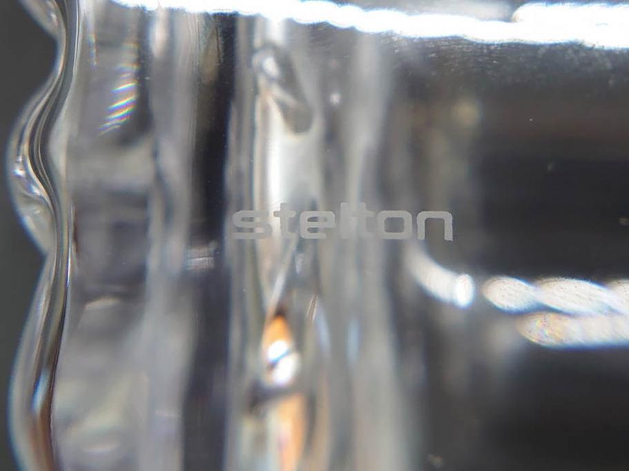 デンマーク　Stelton(ステルトン)　なめらかなフォルムが美しいカラフェ&グラス4客セット(ピッチャー、デキャンタ、デカンタ、水差し、ジャグ、ウォーターポット、ボトル、フラワーベース、ガラス、ワイン、北欧食器、箱付き)(R-070657)
