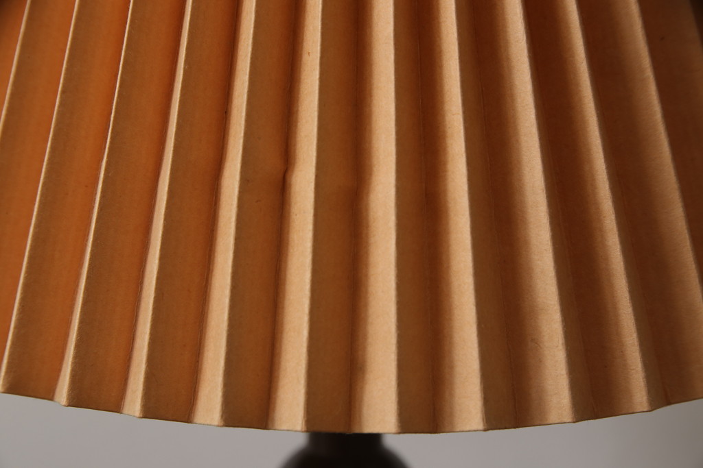 ビンテージ照明　松本民芸家具　和紙傘が情緒溢れるA型スタンド(シェード、テーブルスタンド、卓上照明、テーブルライト、ヴィンテージ)(R-069900)