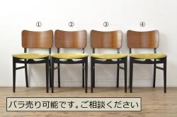 中古　北海道民芸家具　HM626　クラシカルな雰囲気漂うダイニングチェア(椅子、ウィンザーチェア、板座チェア、ウインザーチェア)(R-042836)