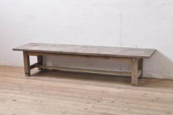 アンティーク家具　昭和中期　古い洋館で使われていたローテーブル(コーヒーテーブル、サイドテーブル、センターテーブル)(R-050750)