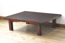 ヴィンテージ家具　北欧ビンテージ　チーク材　天板がお盆にもなるセンターテーブル(サイドーテーブル、テーブル)(R-046151)
