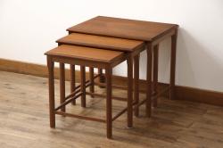 ヴィンテージ家具　北欧ビンテージ　G-PLAN(ジープラン)　チーク材　温かみのある木味が魅力のネストテーブル(サイドテーブル)(R-043697)