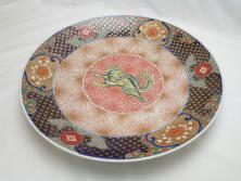 明治期　九谷焼　色絵　龍文　約11cm　3.6寸　食卓を鮮やかに演出する蓋付き茶碗4客セット(三寸六分、和食器)(R-070874)