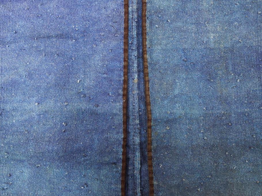 時代物　刺子　野良着(半纏、刺し子、鉄砲袖、古布、藍染、ジャパンビンテージ、ヴィンテージ、古着物)(R-070779)
