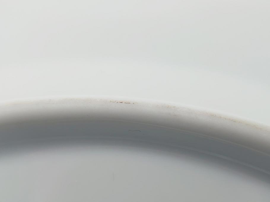 デンマーク　ROYAL COPENHAGEN(ロイヤルコペンハーゲン) ブルーフルーテッド　フルレース　約17cm　洗練された美しさを放つ皿2客セット(プレート、洋食器)(定価約66000円)(R-062460)
