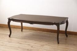 中古　カリモク家具(karimoku)　domani(ドマーニ)　Louis(ルイ)XVシリーズ　流れるような曲線が美しいセンターテーブル(リビングテーブル)(R-052163)