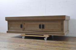 ヴィンテージ家具　北欧ビンテージ　デンマーク　作業台付き　お気に入りを並べて使えるカップボード(ブックシェルフ、陳列棚、オープンラック)(2)