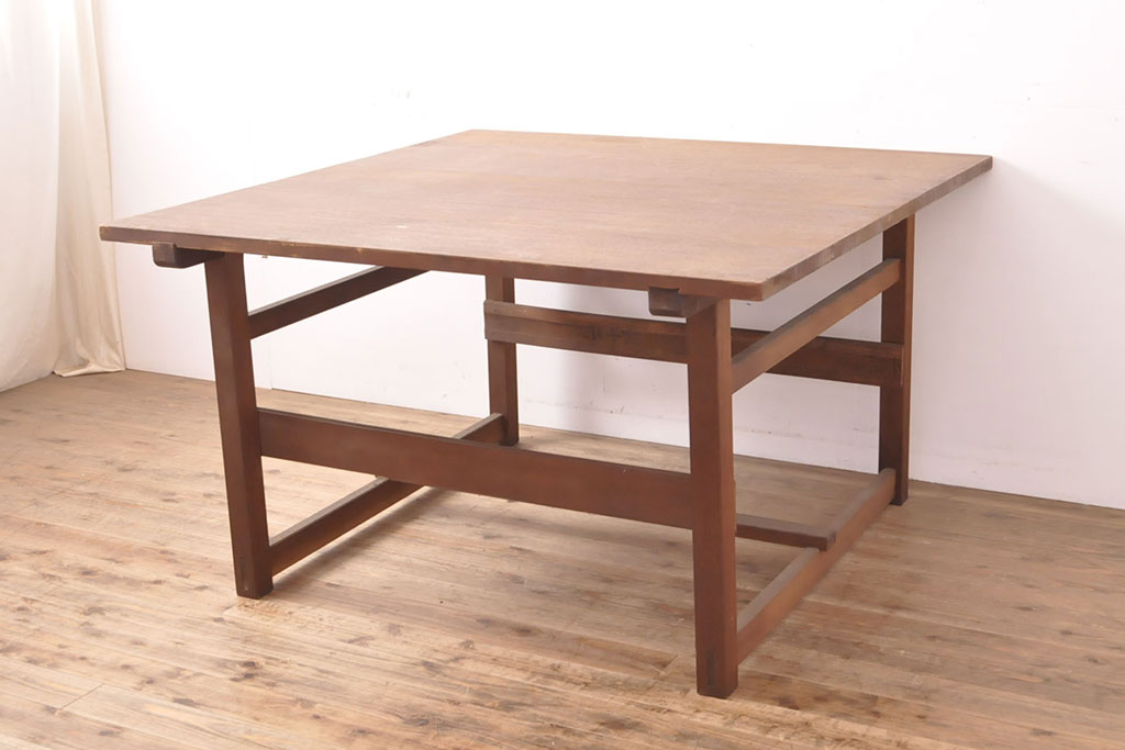 アンティーク古道具 作業台 机 - テーブル