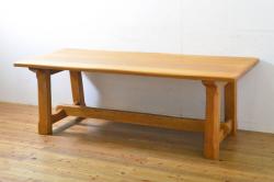 イタリアビンテージ　スタイリッシュでモダンなデザインが格好良いサイドテーブル(コンソールテーブル、コーヒーテーブル、カフェテーブル、ローテーブル、ヴィンテージ)(R-071375)