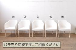 中古　横浜ダニエル(daniel)　アメリカンシリーズ　シンプルなデザインが取り入れやすいダイニングチェア3脚セット(アームレスチェア、板座チェア、椅子、イス)(定価3脚で約30万円)(R-074563)