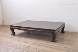 リメイク　ペイント家具　ヒノキ材　ナチュラルな雰囲気が魅力的な鉄脚テーブル(作業台、カフェテーブル)